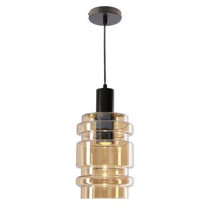 Luster na lanku RADON 1xE27/40W/230V dymovo-béžový