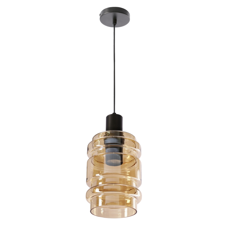 Luster na lanku RADON 1xE27/40W/230V dymovo-béžový