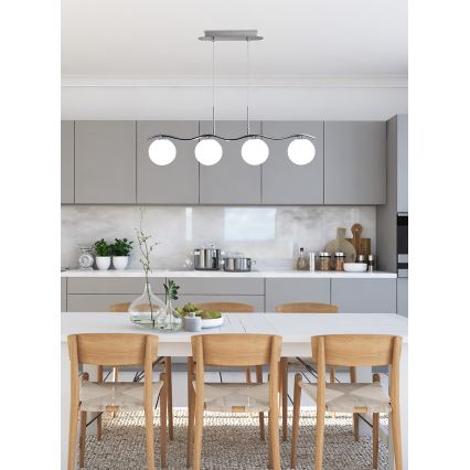 Luster na lanku RAMON 4xG9/40W/230V lesklý chróm