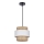 Luster na lanku RATTAN 1xE27/40W/230V biela/hnedá