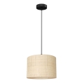 Luster na lanku RATTAN 1xE27/60W/230V pr. 25 cm ratan