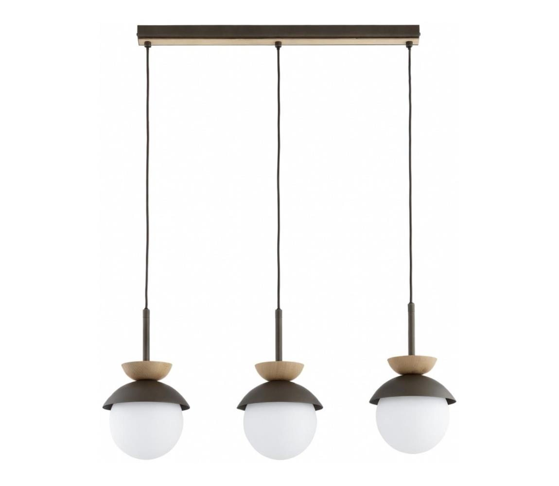 Luster na lanku REMKE 3xE14/10W/230V hnedá 62643