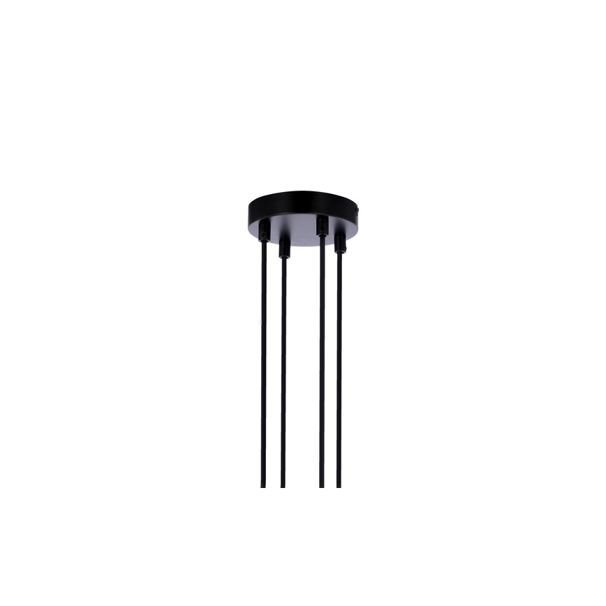 Luster na lanku RENO 4xE27/40W/230V čierna/hnedá