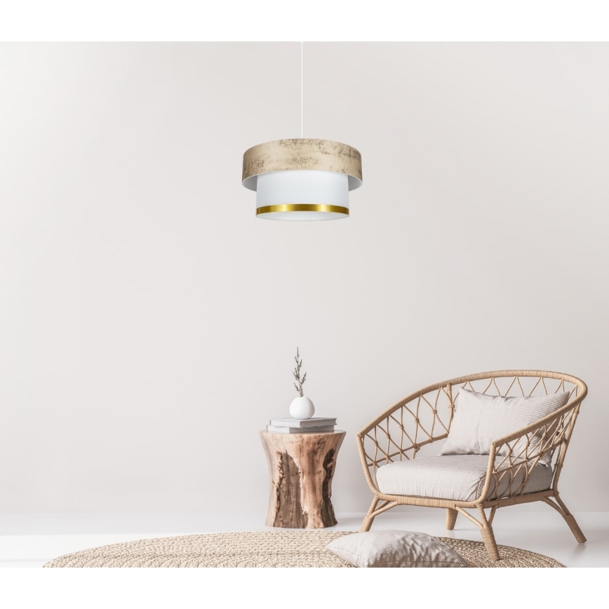 Luster na lanku RESSA 1xE27/60W/230V zlatá