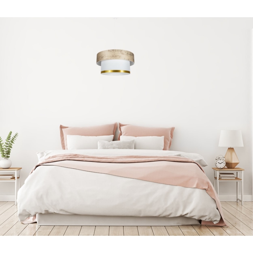 Luster na lanku RESSA 1xE27/60W/230V zlatá