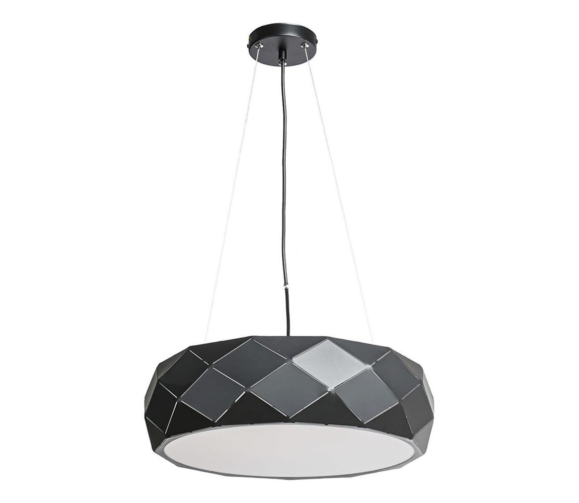 Light Prestige Luster na lanku REUS 3xE27/40W/230V, priemer 47 cm, čierny LP-8069/1P BK