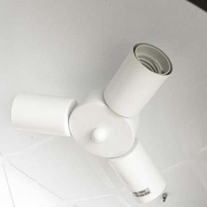 Luster na lanku REUS 3xE27/40W/230V, priemer 47 cm, čierny