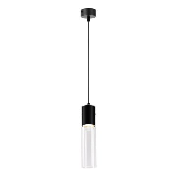 Luster na lanku RICKY 1xGU10/10W/230V čierna