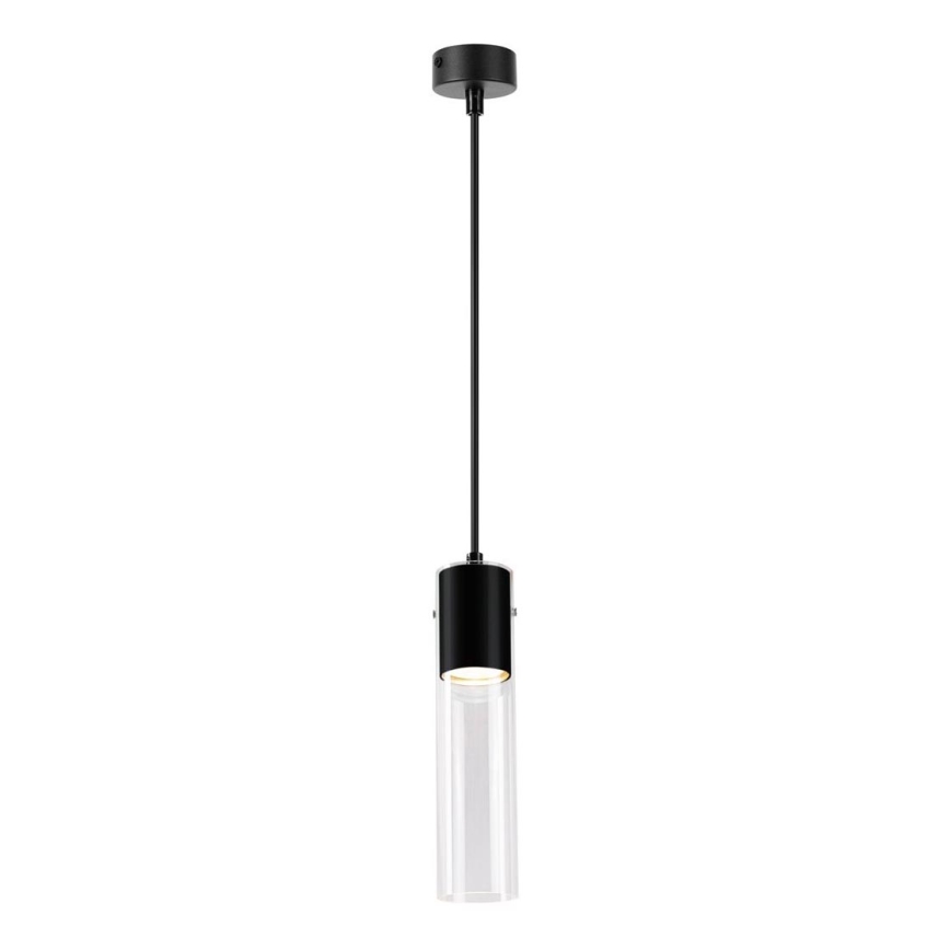 Luster na lanku RICKY 1xGU10/10W/230V čierna
