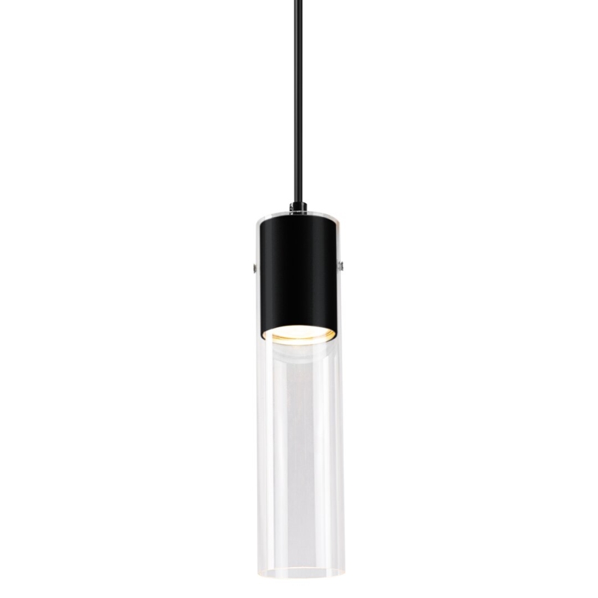 Luster na lanku RICKY 1xGU10/10W/230V čierna