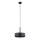 Luster na lanku RIF LUX 1xGX53/12W/230V pr. 25 cm čierna/lesklý chróm
