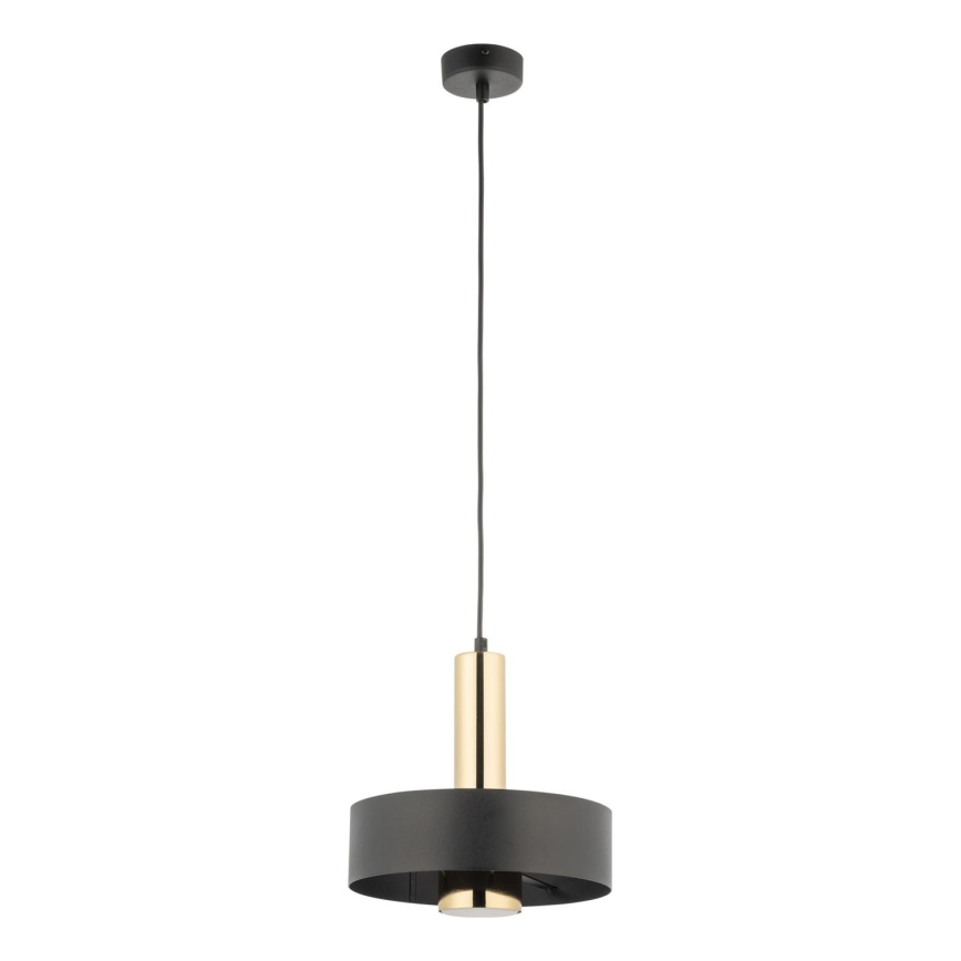 Luster na lanku RIF LUX 1xGX53/12W/230V pr. 25 cm čierna/zlatá