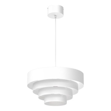 Luster na lanku RINGS 1xE27/15W/230V biela