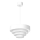 Luster na lanku RINGS 1xE27/15W/230V biela