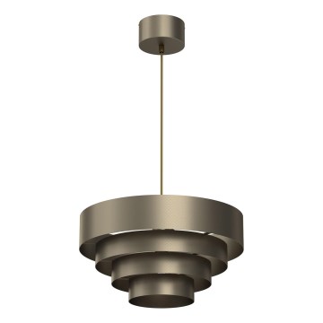 Luster na lanku RINGS 1xE27/15W/230V mosadz