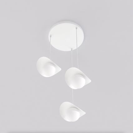 Luster na lanku RITUAL 3xG9/8W/230V biela