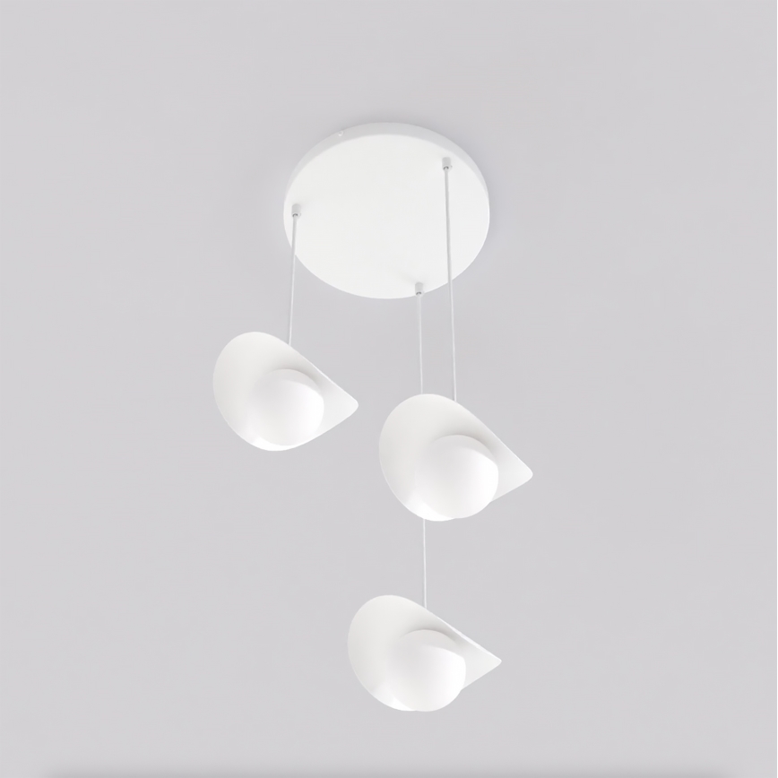 Luster na lanku RITUAL 3xG9/8W/230V biela