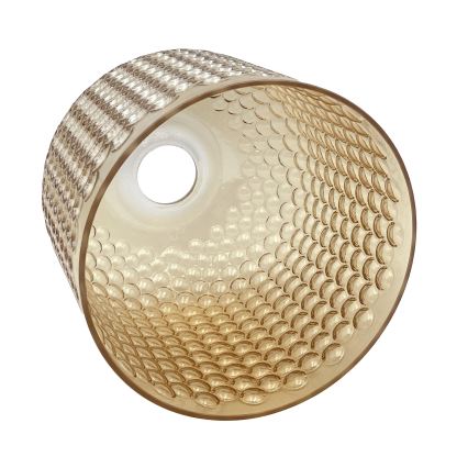 Luster na lanku ROCCO 1xE27/15W/230V zlatý/dymovo béžový