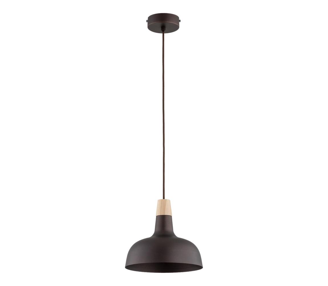 Luster na lanku RODOS 1xE27/15W/230V čierna 61629