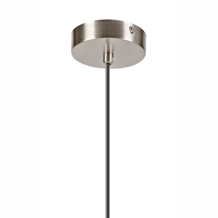 Luster na lanku ROLLO 1xE14/5W/230V matný chróm/dymová