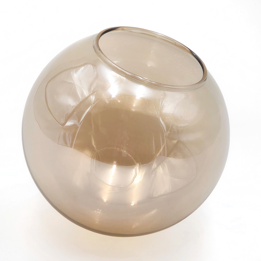 Luster na lanku ROLLO 1xE14/5W/230V zlatá/dymová béžová