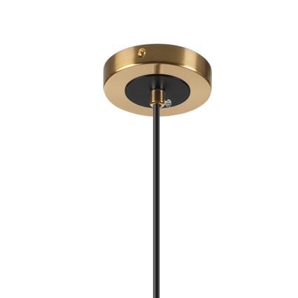 Luster na lanku ROLLO 1xG9/5W/230V zlatá/dymová béžová
