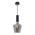 Luster na lanku ROMA BLACK 1xE27/60W/230V