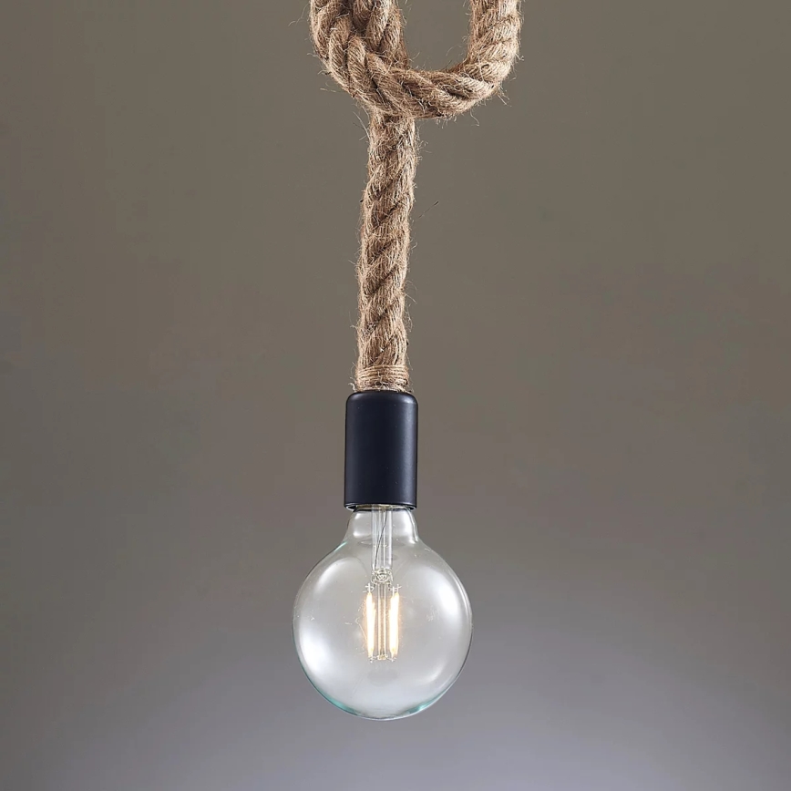 Luster na lanku ROPE 1xE27/12W/230V