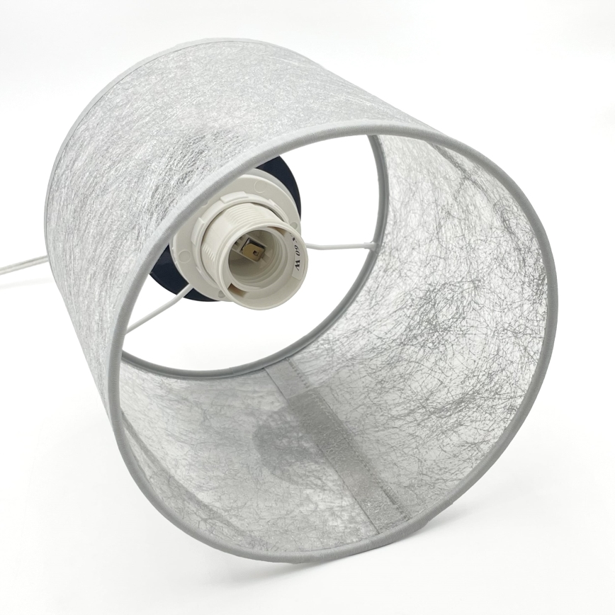 Luster na lanku ROSA 1xE27/60W/230V čierna/šedá