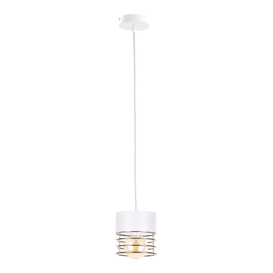 Luster na lanku ROY 1xE27/60W/230V biela