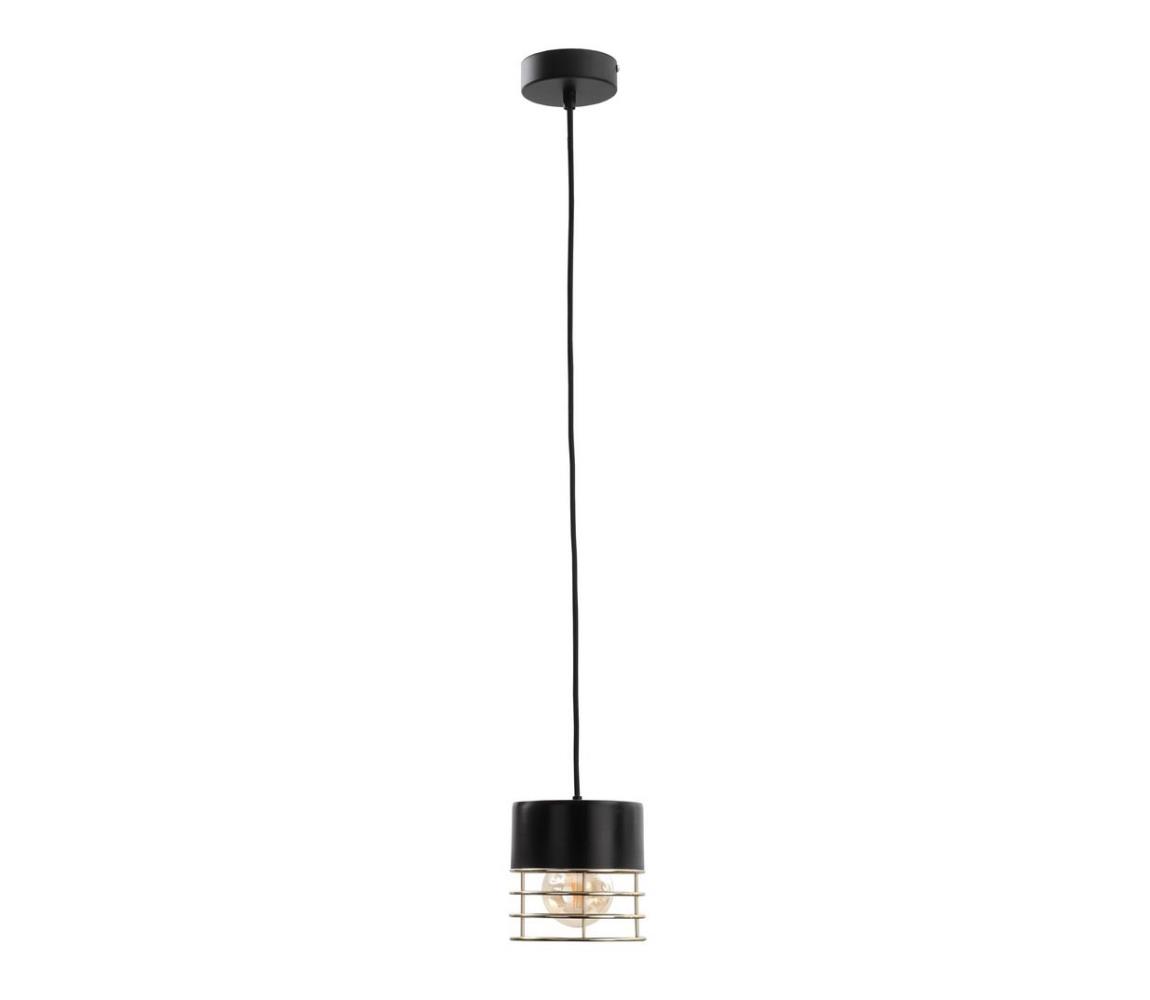 Luster na lanku ROY 1xE27/60W/230V čierna 864/22