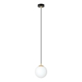 Luster na lanku ROYAL 1xE14/10W/230V pr. 14 cm čierna