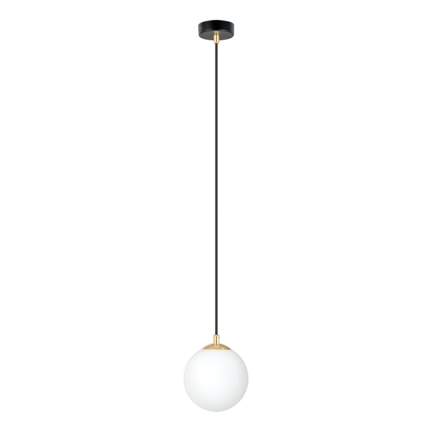 Luster na lanku ROYAL 1xE14/10W/230V pr. 14 cm čierna