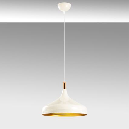 Luster na lanku SAGLAM 1xE27/40W/230V biela