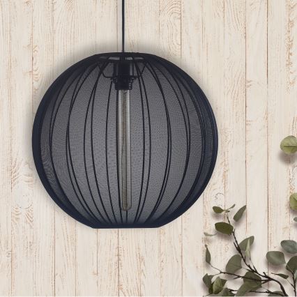 Luster na lanku SENSAI 1xE27/20W/230V pr. 40 cm čierna