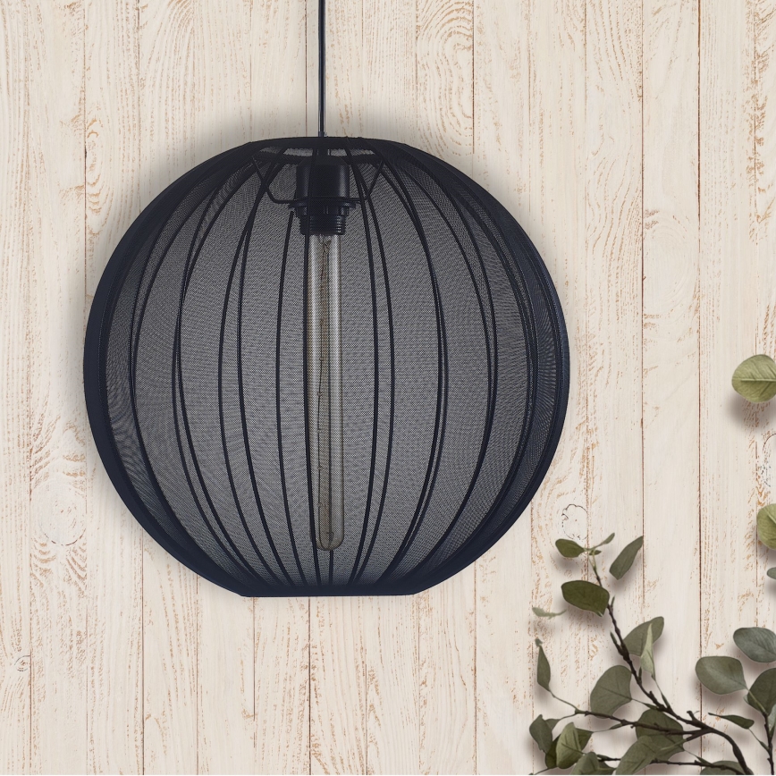 Luster na lanku SENSAI 1xE27/20W/230V pr. 40 cm čierna