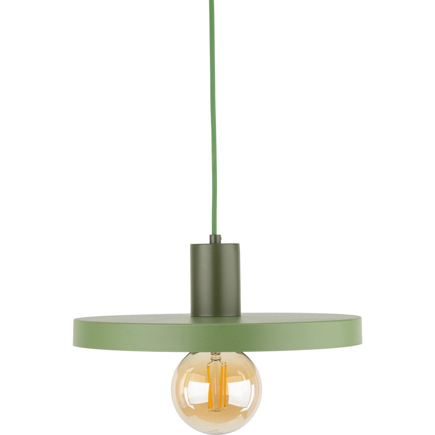 Luster na lanku SILA 1xE27/15W/230V pr. 30 cm zelená