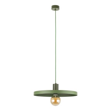 Luster na lanku SILA 1xE27/15W/230V pr. 40 cm zelená