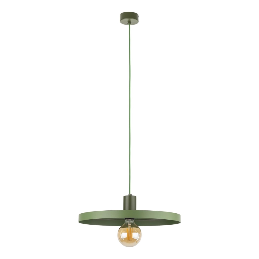 Luster na lanku SILA 1xE27/15W/230V pr. 40 cm zelená