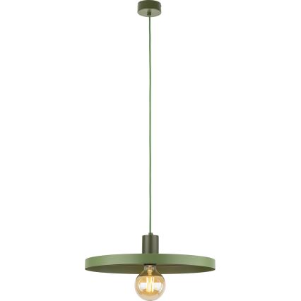 Luster na lanku SILA 1xE27/15W/230V pr. 40 cm zelená