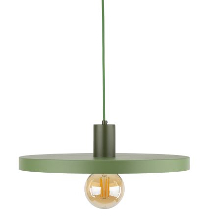 Luster na lanku SILA 1xE27/15W/230V pr. 40 cm zelená