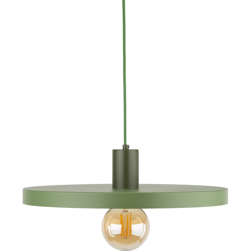 Luster na lanku SILA 1xE27/15W/230V pr. 40 cm zelená