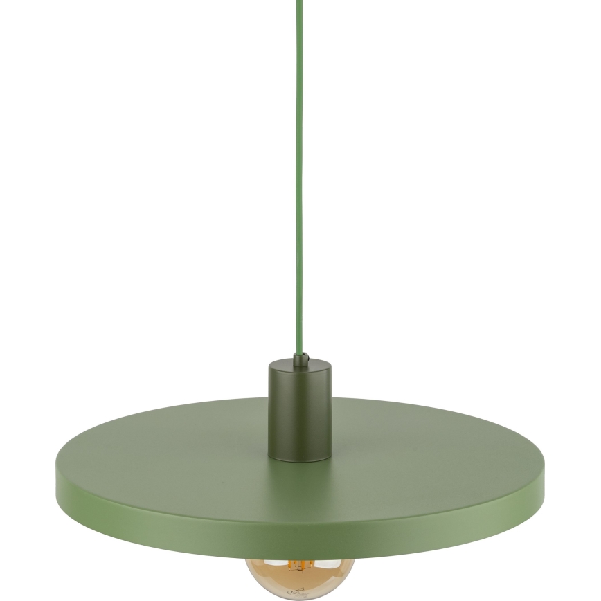 Luster na lanku SILA 1xE27/15W/230V pr. 40 cm zelená