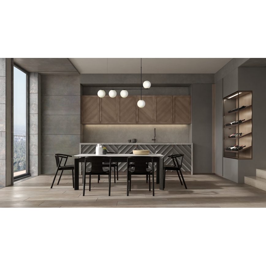 Luster na lanku SILIA 5xG9/12W/230V čierna