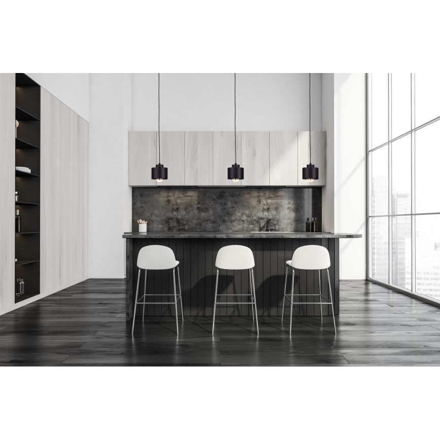 Luster na lanku SIMPLY BLACK 1xE27/60W/230V