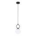 Luster na lanku SITRO 1xE14/10W/230V čierna/biela