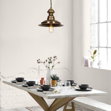 Luster na lanku SIVANI 1xE27/40W/230V bronzový