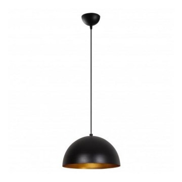 Luster na lanku SIVANI 1xE27/40W/230V pr. 30 cm čierna/medená