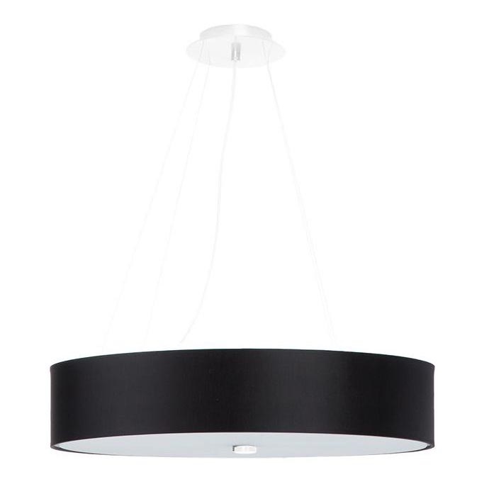Luster na lanku SKALA 6xE27/60W/230V pr. 80 cm čierna