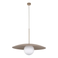 Luster na lanku SLATE 1xE27/15W/230V pr. 65 cm béžová